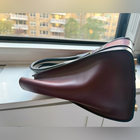 CÉLINE Luggage Mini Leather Tote Bag - Tricolor Leather Pink Purple Brown - Picture 14 of 14